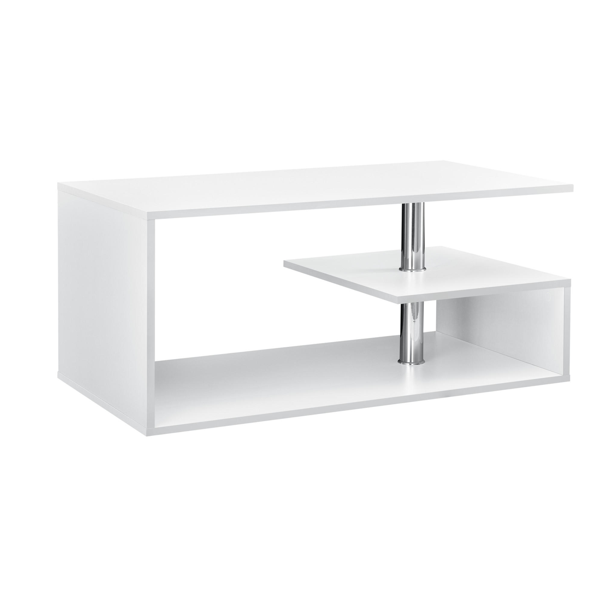 COUCHTISCH Haarlem 50/90/41 - Weiß, Holzwerkstoff (90/50/41cm) - [en.casa]