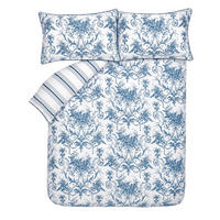 BETTWÄSCHE Tuileries Mitternacht lits-jumeaux - Blau, Textil (230/220cm) - LAURA ASHLEY