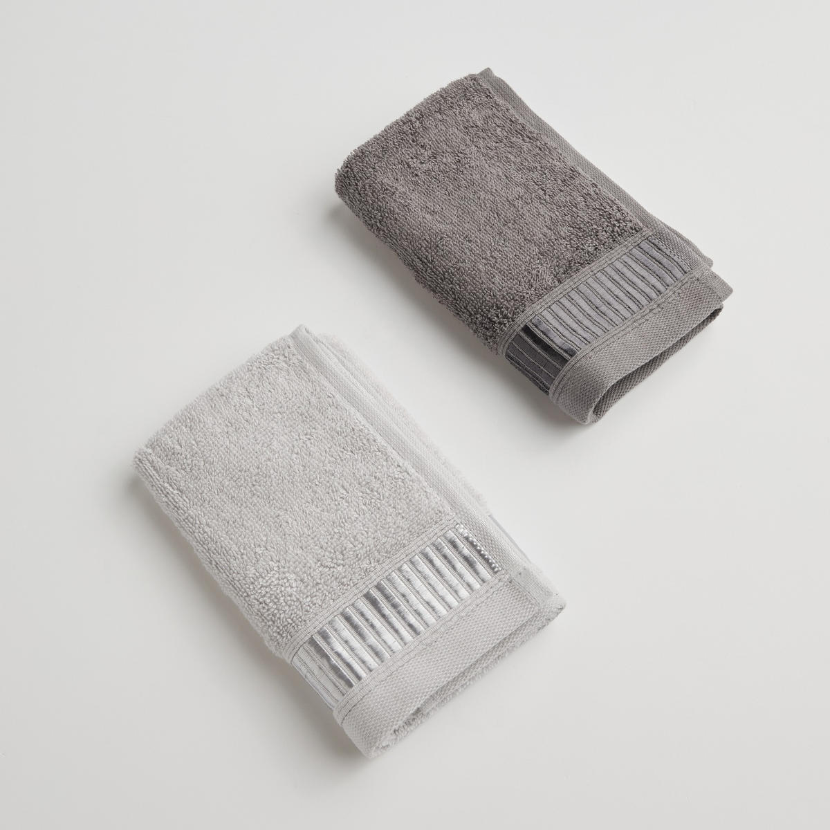 GÄSTETUCH-SET Alicanty - Dunkelgrau, Textil (30/50cm) - home&you