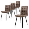 ESSZIMMERSTUHL Braun 4er Set - Braun, Metall (41/89/49cm) - ML-DESIGN