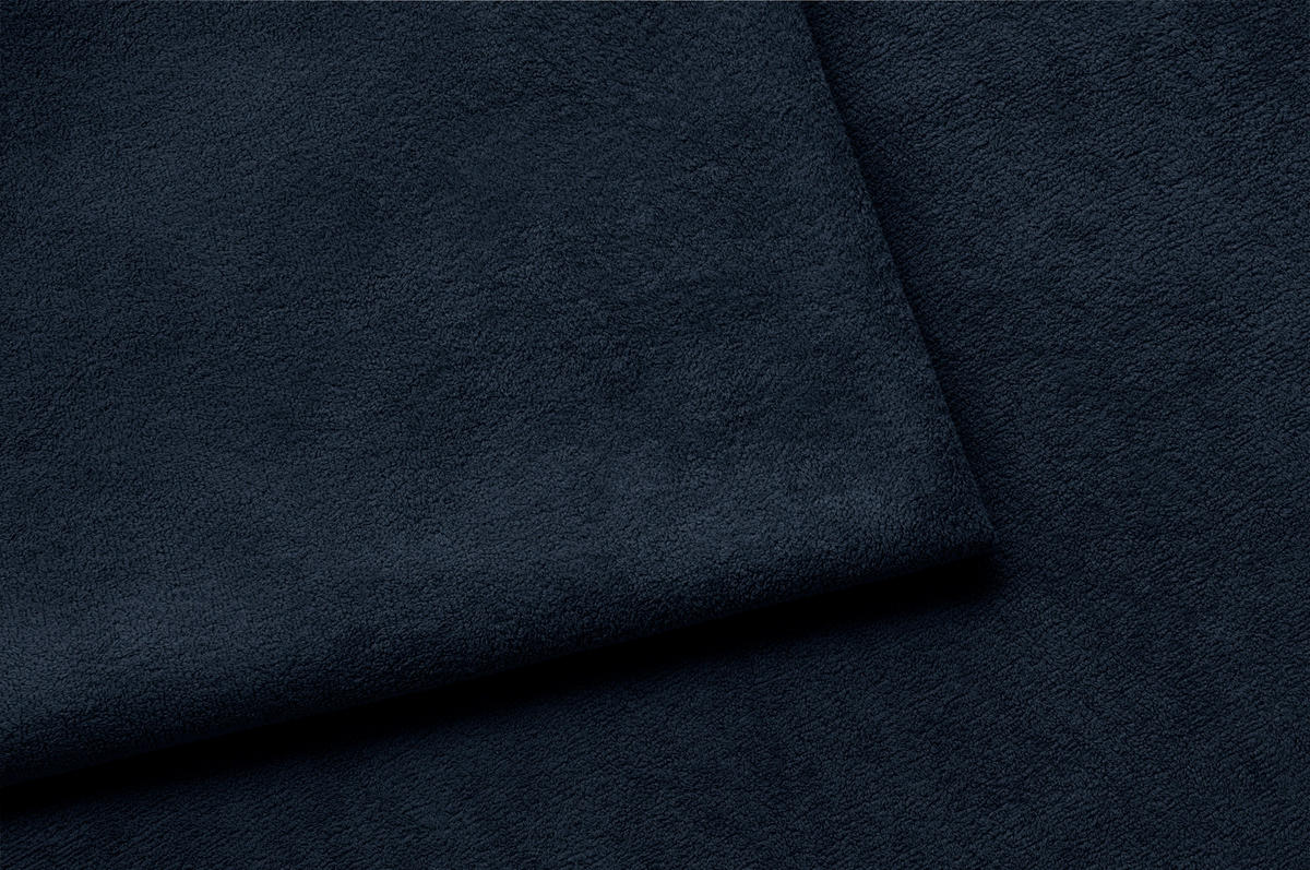 BOXBETT Bloom mit abgerundetem Kopfteil, Stoff Komodo Marineblau 120x200 cm - Dunkelblau, Holz (120/200cm) - Kaiser Möbel
