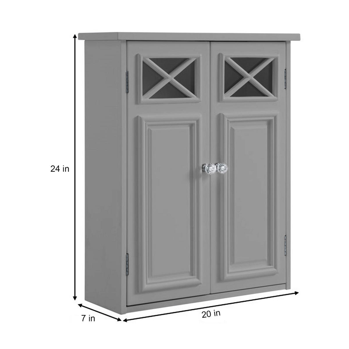 HÄNGESCHRANK Grau - Grau, Holzwerkstoff (17.8/61/61cm) - Teamson Home