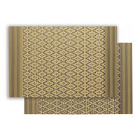 TISCHSET Kadra schwarz/gold 33 x 45 cm - Schwarz, Textil (33/45cm) - Winkler