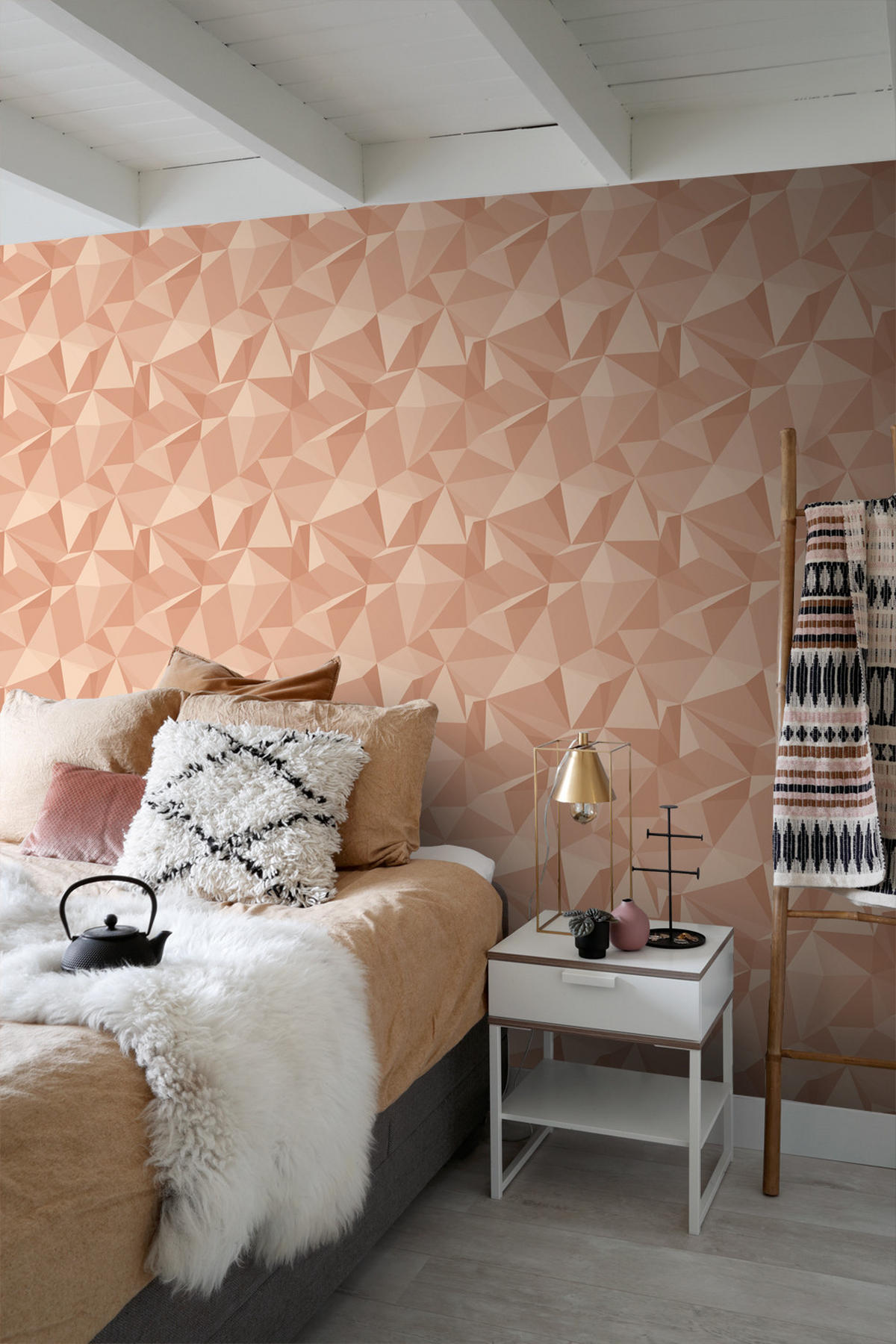 TAPETE 3D-Muster 50 x 900 cm - Pink, Papier (50/900cm) - Sanders & Sanders