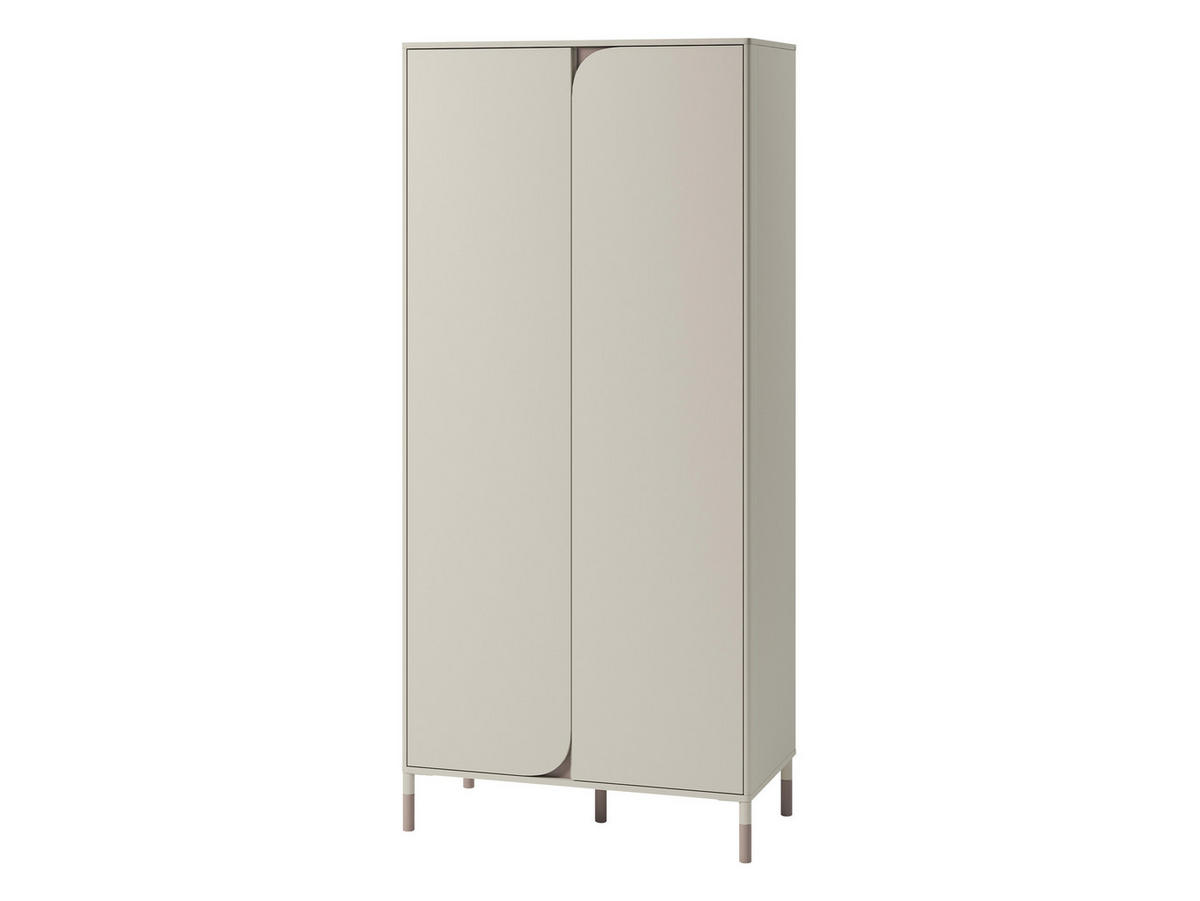 KINDERKLEIDERSCHRANK Harmony 2D HR01 - Kaschmir/Trüffeleichefarben, Holzwerkstoff/Metall (92/201/50cm) - MIRJAN24