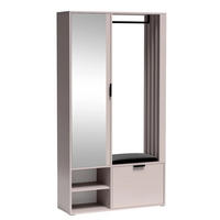 GARDEROBENSCHRANK MILANO UNI Sitzbank - Beige, Holzwerkstoff (100/190/33cm) - Meblini