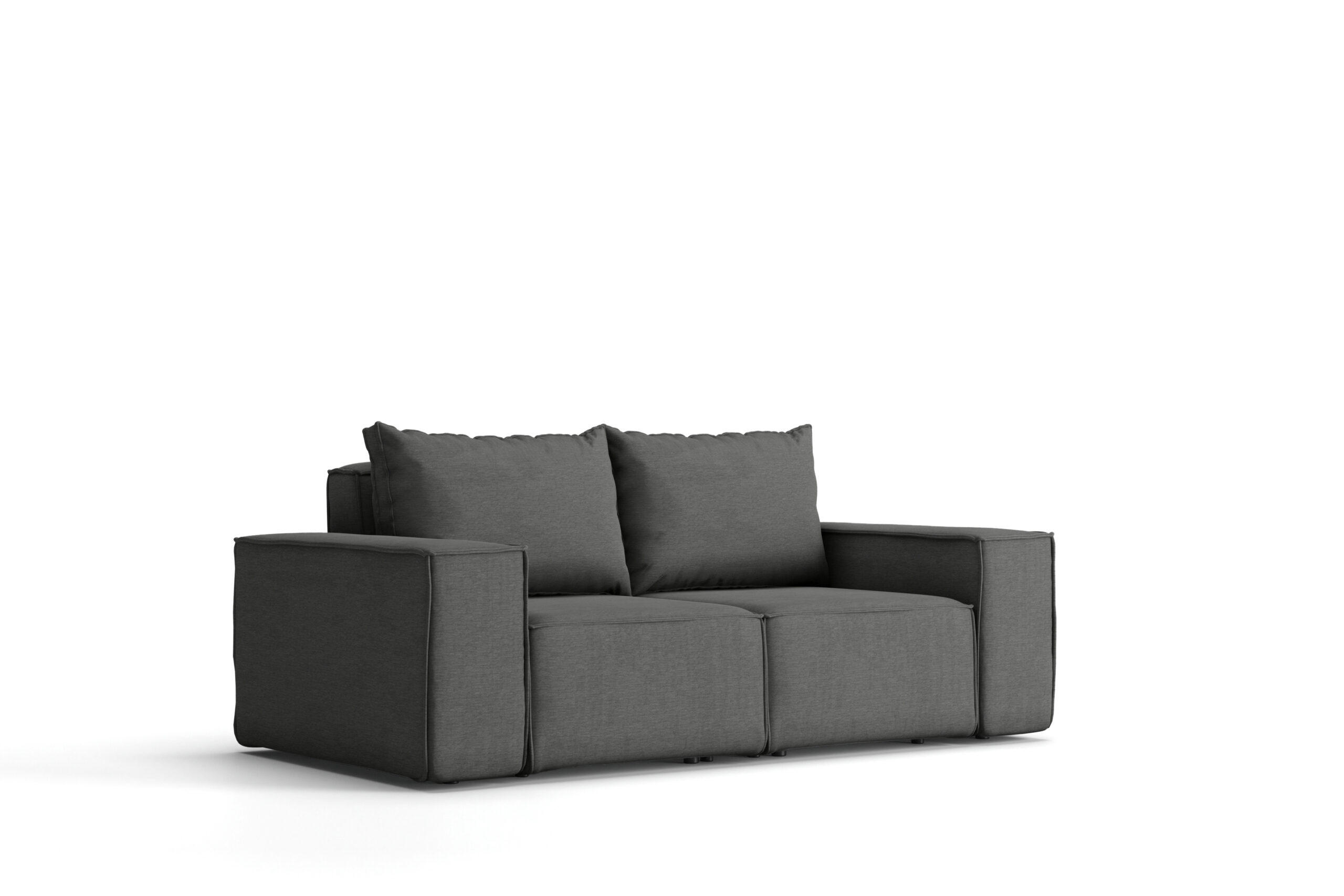 GARTENSOFA Sofa Für Den Garten SONNE Grau - Grau, Holz (180/73/88cm) - Kaiser Möbel