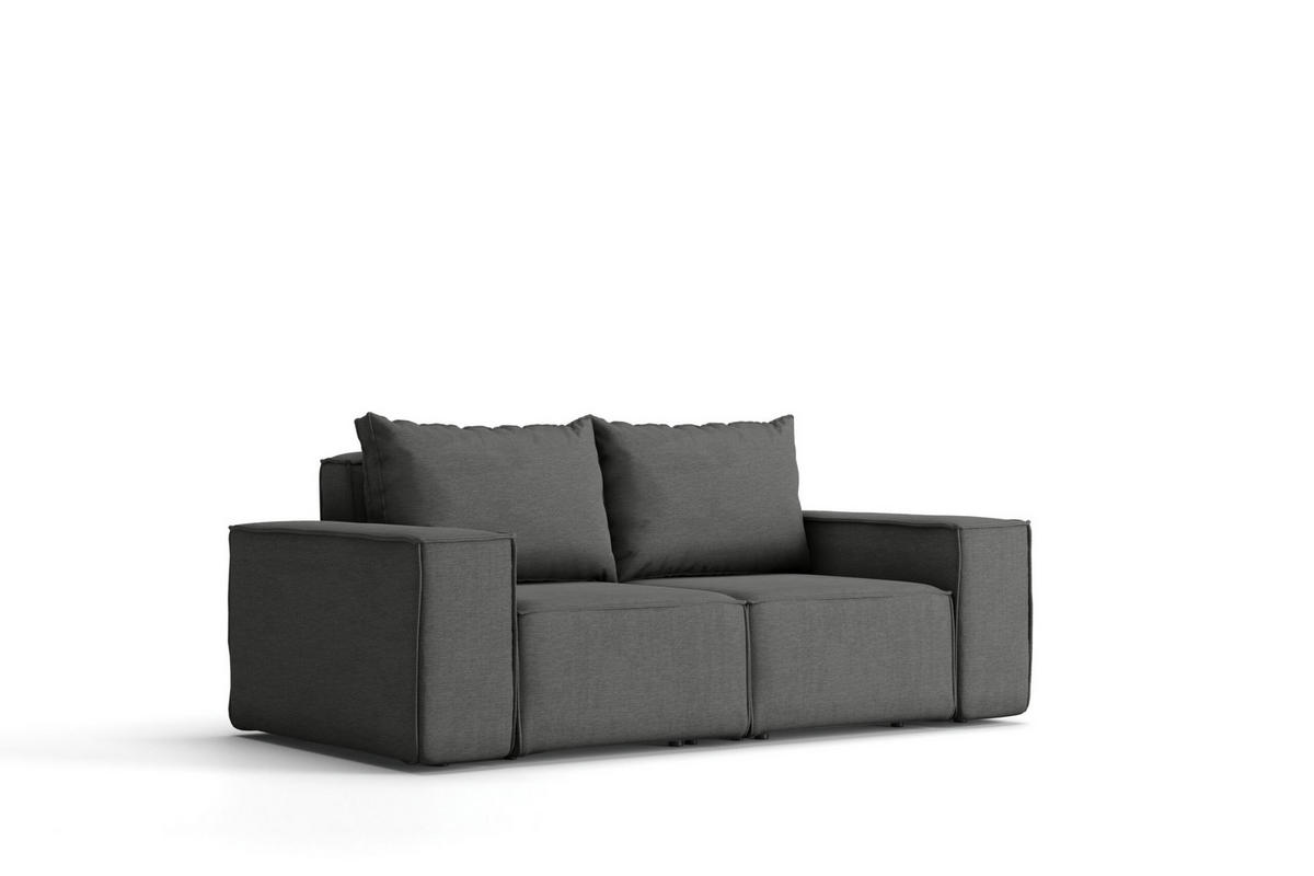 GARTENSOFA Sofa Für Den Garten SONNE Grau - Grau, Holz (180/73/88cm) - Kaiser Möbel