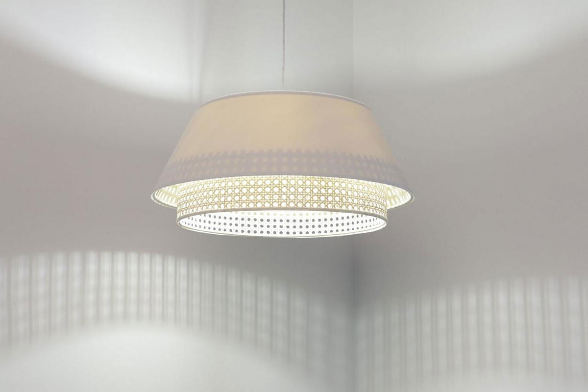 HÄNGELEUCHTE Weiß 50/23 cm - Weiß, Kunststoff (50/1.3/23cm) - ONZENO