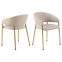 2ER Set ESSZIMMERSTUHL Beige - Beige, Textil (55/78/54cm) - ebuy24