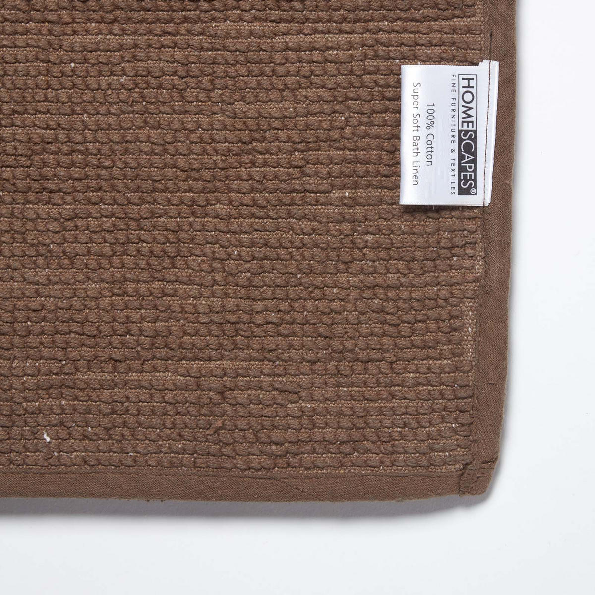 BADEMATTE Spa Supreme 50/80 cm, Baumwolle - Braun, Textil (50/80cm) - Homescapes