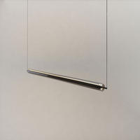 LED-HÄNGELAMPE Ranya Schwarz/Rauch 130cm - Schwarz/Grau, Glas (130/7/7cm) - s.luce