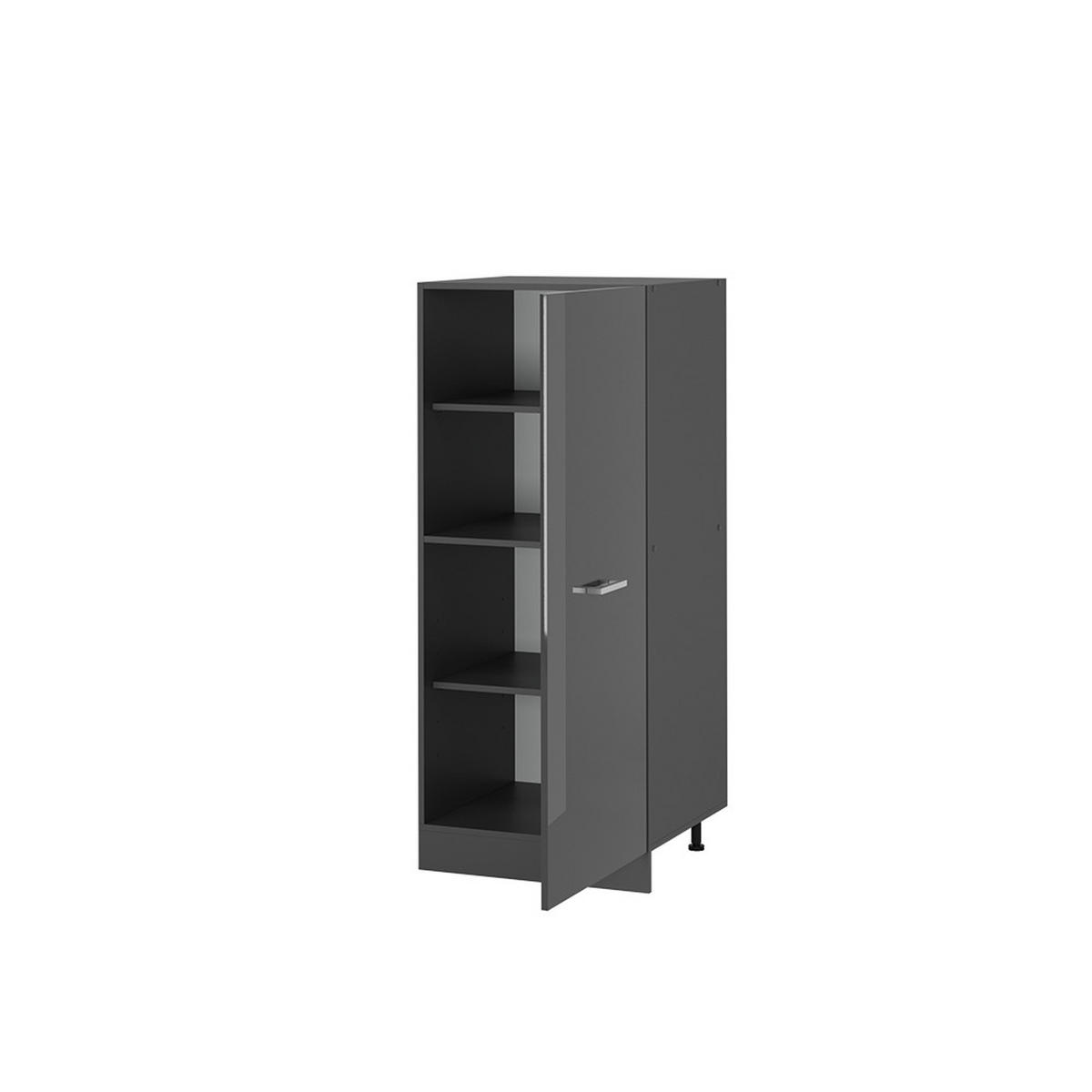 VYSOKÁ SKŘÍŇ R-Line Antracitový vysoký lesk - antracitová/vysoce lesklá černá, kompozitní dřevo (60/143/57cm) - Vicco