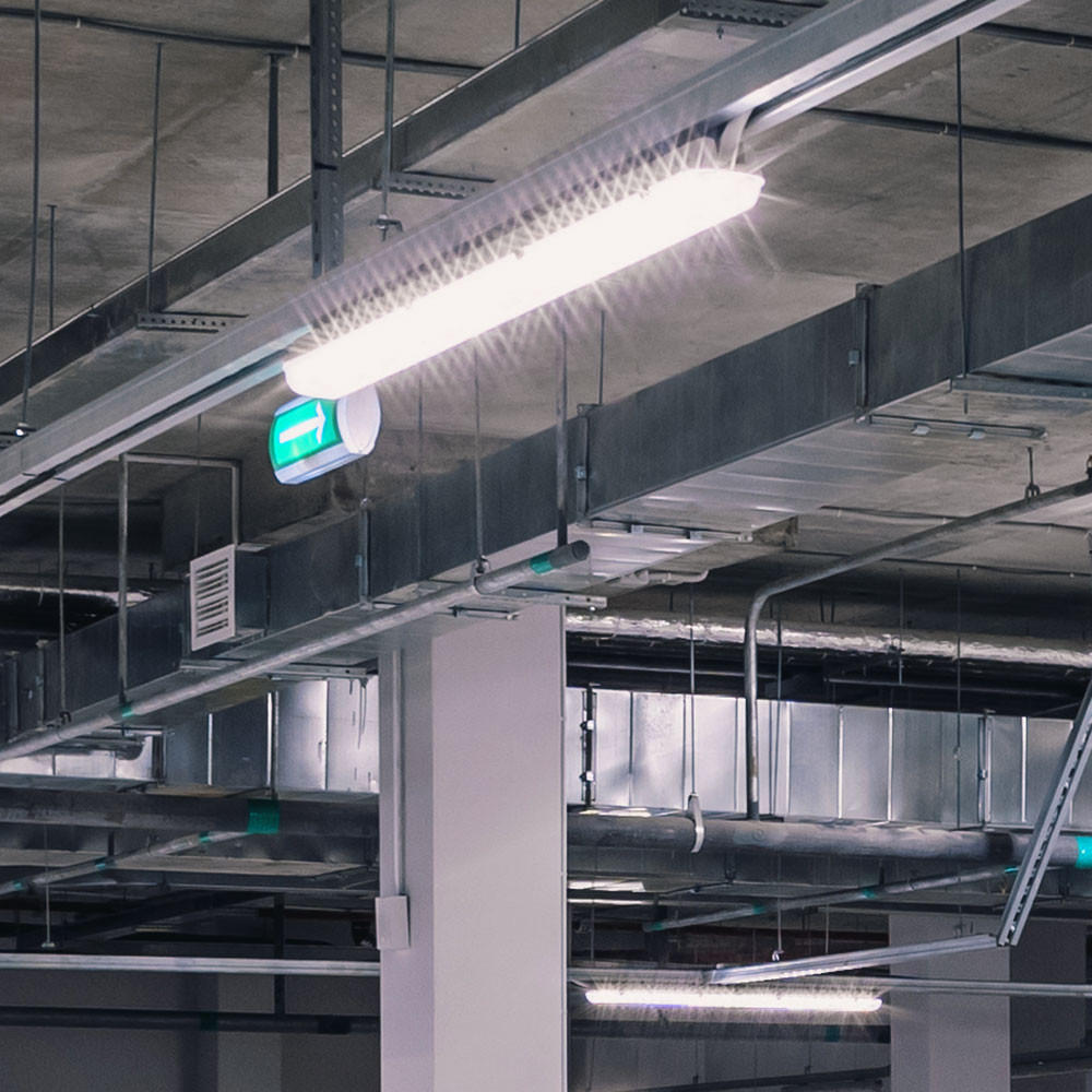 LED DECKENLEUCHTE Grau Metall Modern - Grau, Kunststoff (157.6/9.6/5.8cm)