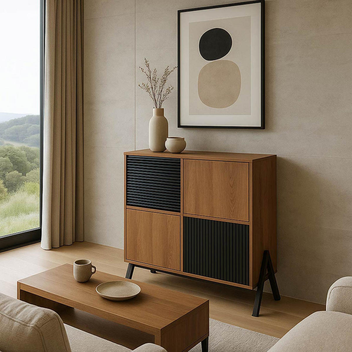 KOMMODE Beige - Beige, Metall (79/94/40cm) - MCW