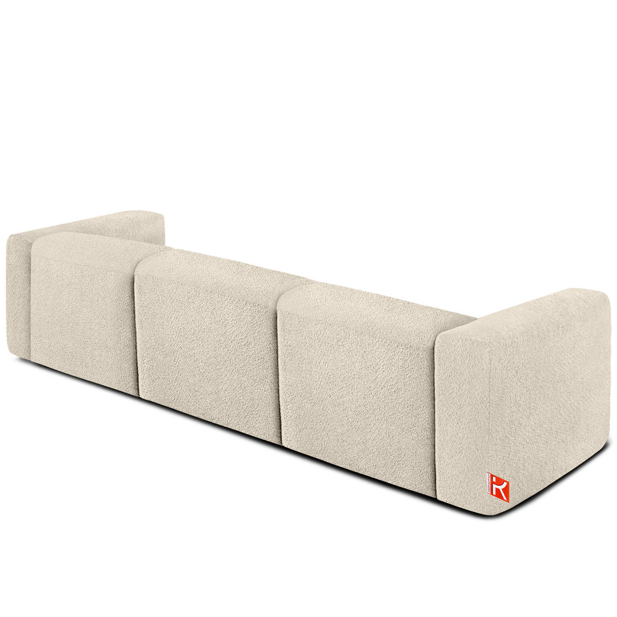 3-SITZER SOFA BUFFO, Hellbeige - Beige, Holz/Holzwerkstoff (290/73/96cm) - KONSIMO®