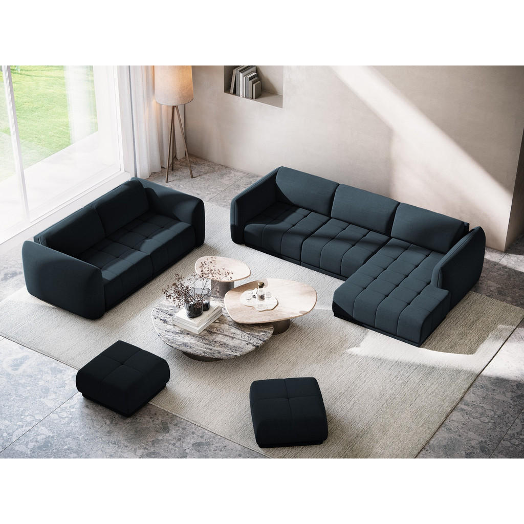 Thumbnail - Makamii 4-Sitzer-Sofa, Dunkelblau, Textil, Füllung: Schaumstoff, 250x74x105 cm, Made in EU, Wohnzimmer, Sofas & Couches,...
