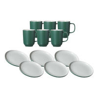 KAFFEESERVICE Jasper grün 12er Set - Grün, Keramik (1/1/1cm) - Ritzenhoff Breker