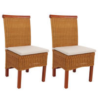 ESSZIMMERSTUHL Braun 2er-Set - Braun, Holz (46/96/42cm) - MCW