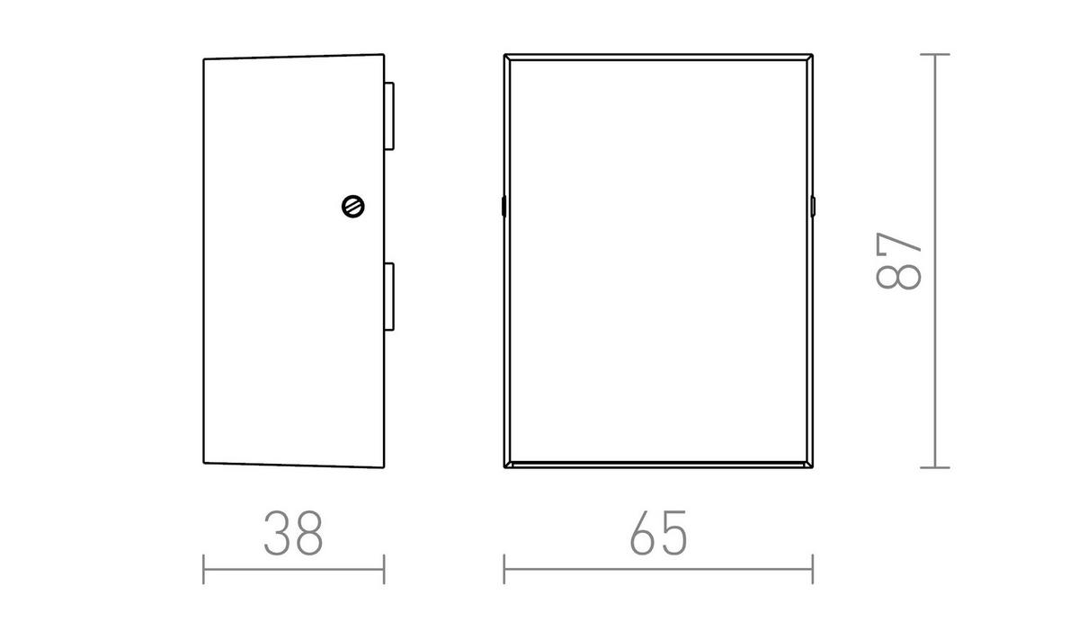 AUSSENLEUCHTE PEKKO Schwarz 3 W IP54 - Schwarz, Metall (87/65/4cm) - Rendl