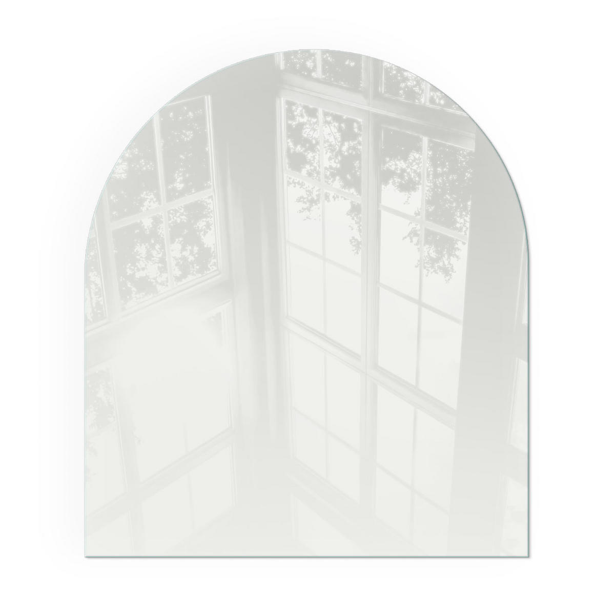 GLASPLATTE für Kamin 80x70 cm - Grau, Glas (80/70/0.4cm) - TULUP