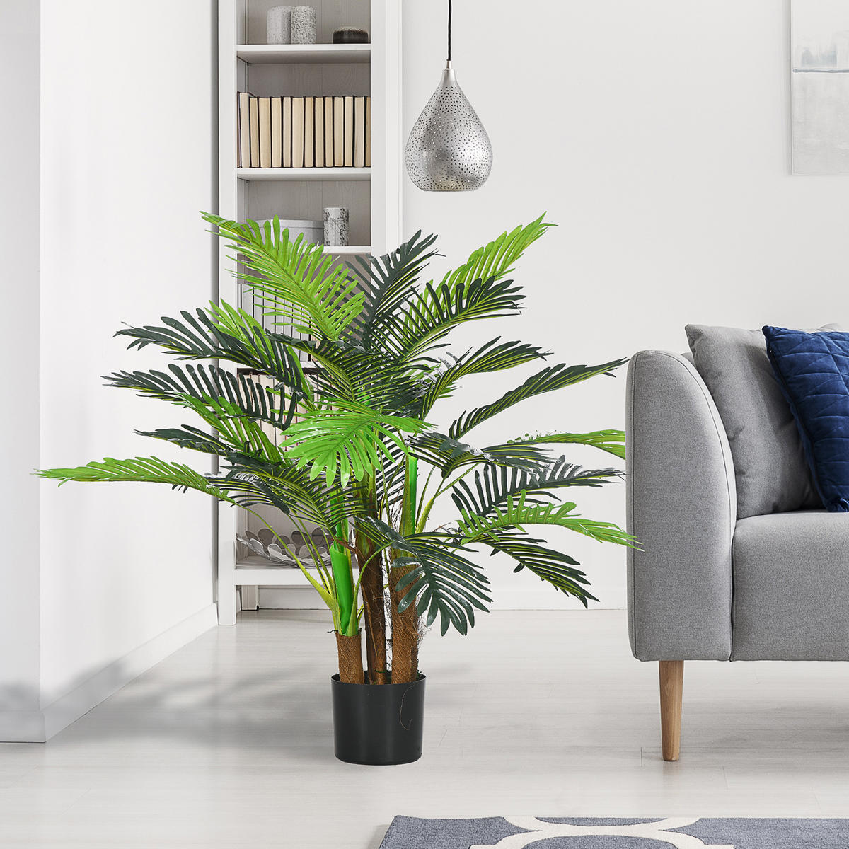 KÜNSTLICHE PFLANZEN mit 27 Zweige, 100 cm, Grün - Grün, Kunststoff (100cm) - HOMCOM