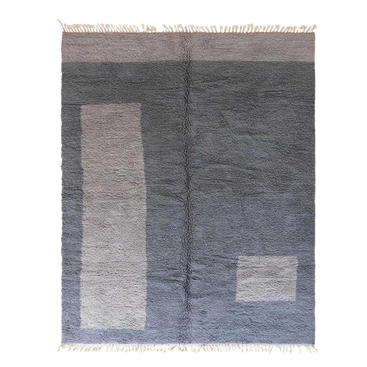 BERBERTEPPICH schlicht modern 310x 403 cm - Blau, Naturmaterialien (310/403cm) - AFK Living