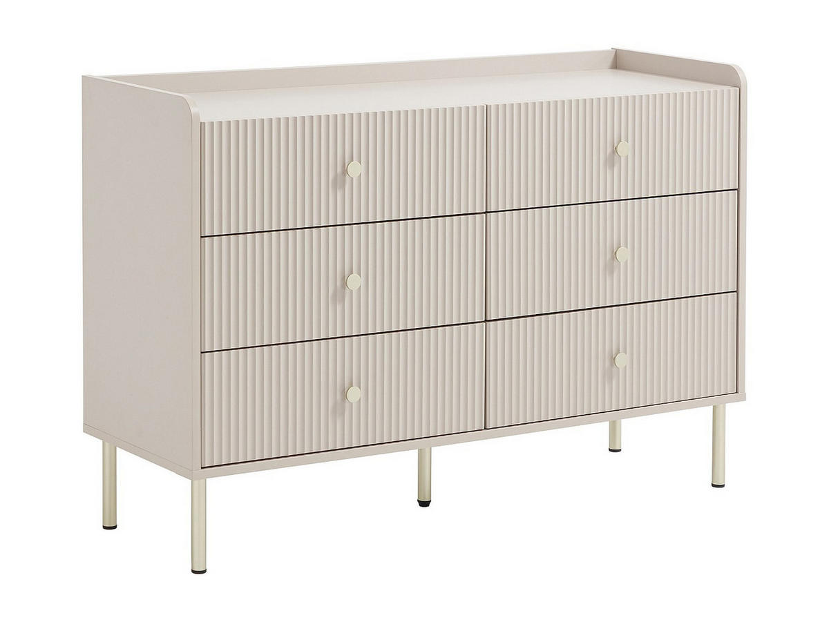 KOMMODE - 120 x 40 - holz - beige Lunaor - Beige, Holz (120/82/40cm) - Vente-Unique