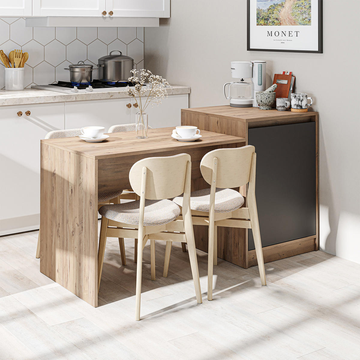 KÜCHENINSEL MILANO - Anthrazit, Holzwerkstoff (70/85/60cm) - Roomart