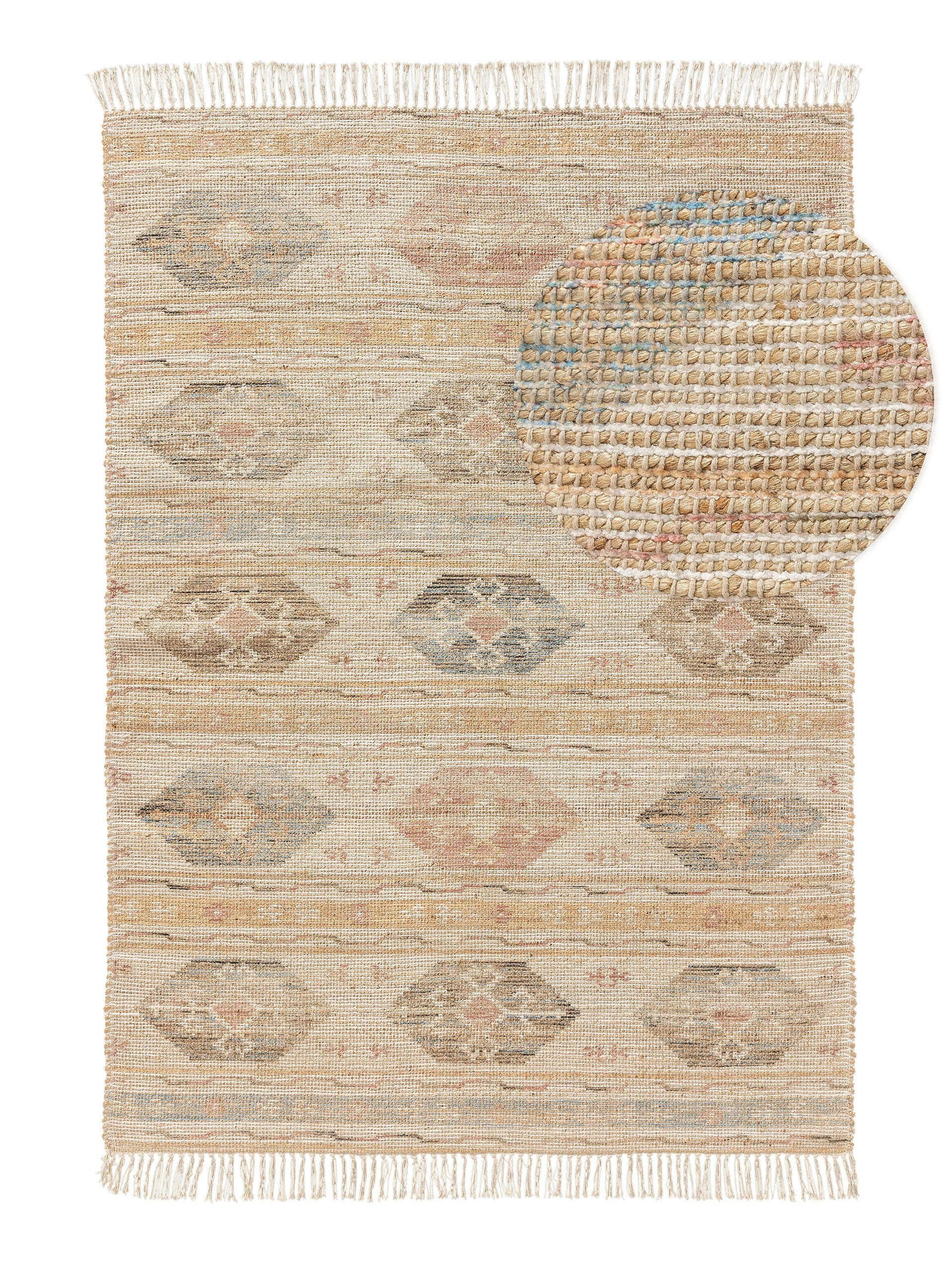 JUTETEPPICH Himal Multicolor 200x300 cm - Multicolor, Textil (200/300cm) - benuta Pop