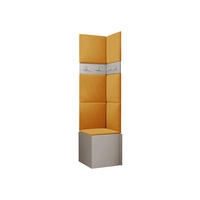 GARDEROBEN-SET Orion XXI - Kaschmir/Orange, Holzwerkstoff/Kunststoff (42/186/46cm) - MIRJAN24