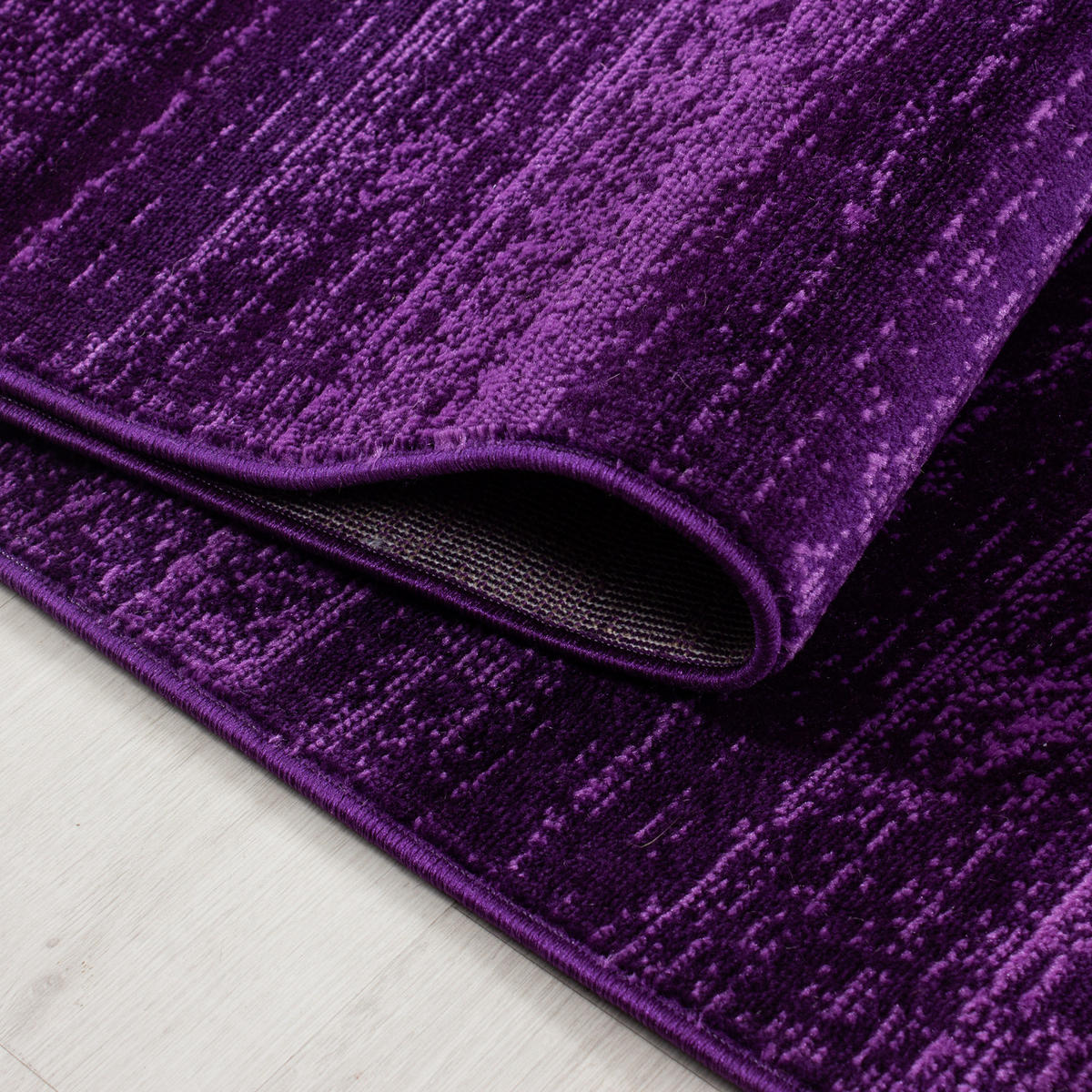 KURZFLORTEPPICH INN, einfarbig, Violett, 140 x 200 cm - Lila, Textil (140/200cm) - KADIMA DESIGN
