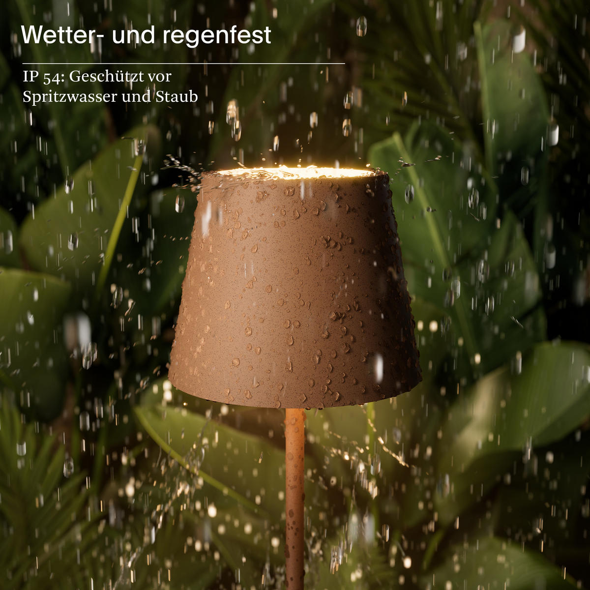 LED Akku-Tischlampe, Nuindie 3.0 6er-Set mit Ladestation, mokkabraun - Braun, Metall (38/10/38cm) - Sigor
