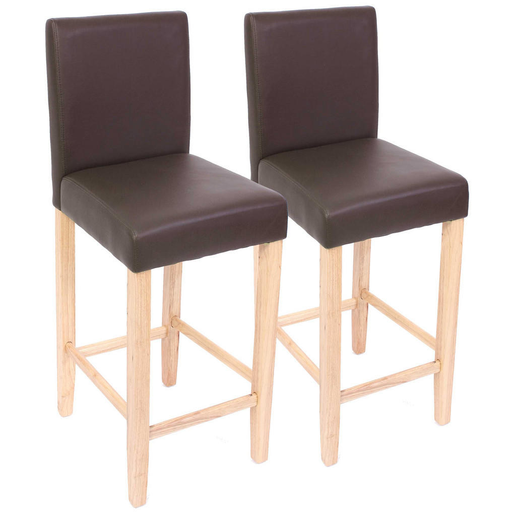Thumbnail - MCW Barhocker, Braun, Leder, 41x109x50 cm, Esszimmer, Barmöbel, Barhocker