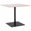 ESSTISCH Weiß 80x80x75,5 cm - Schwarz/Weiß, Holz/Metall (80/80/75.5cm) - AlterEgo