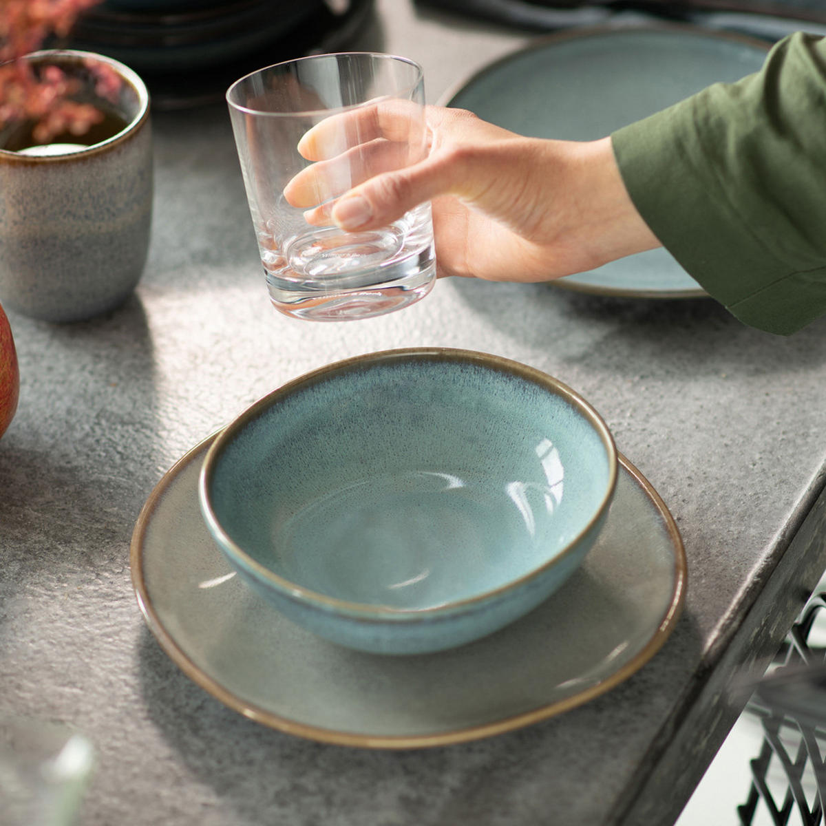 BOLS Lave Glacé ø 17 cm 6er Set - Türkis, Keramik (17cm) - like.Villeroy & Boch