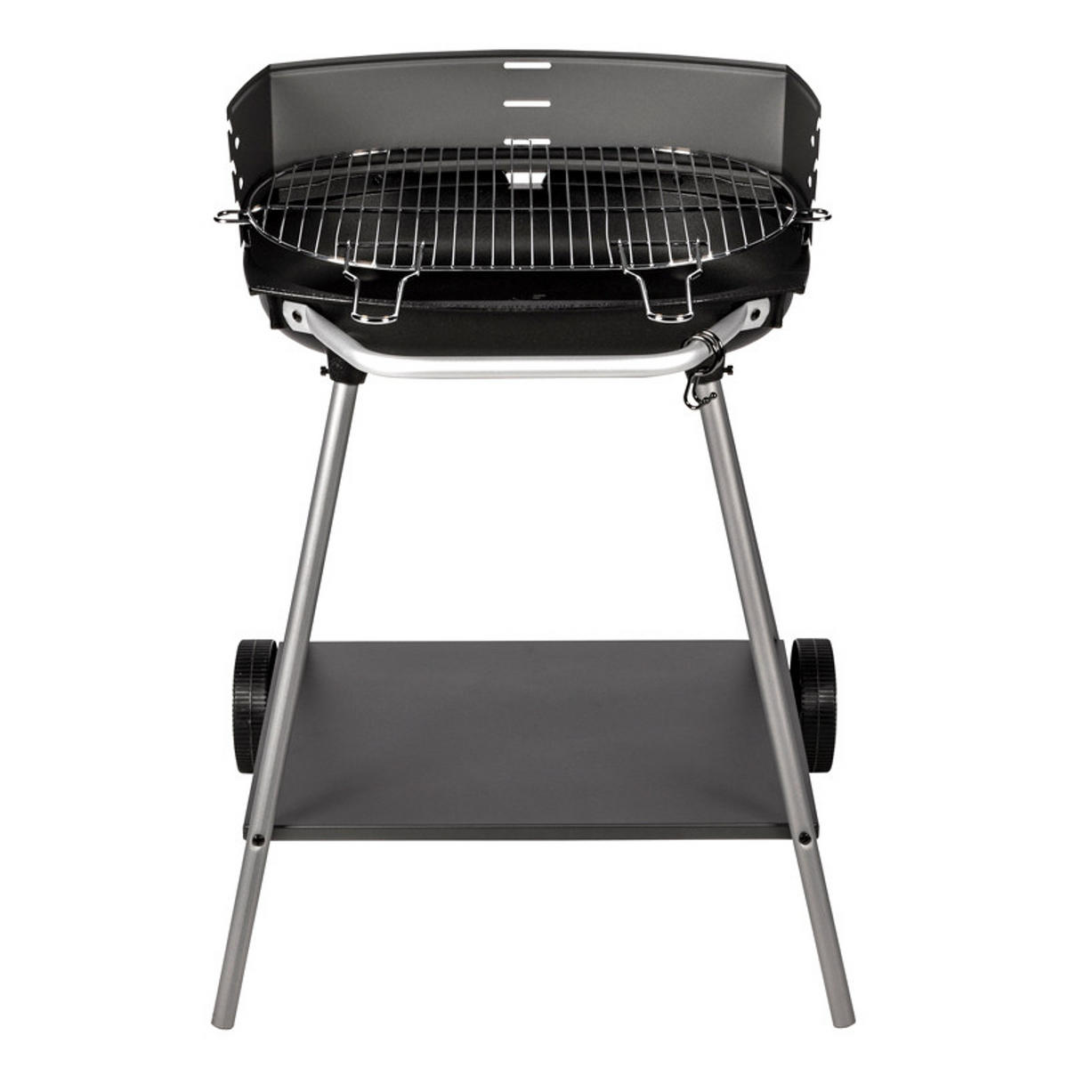 HOLZKOHLEGRILL - Schwarz, Metall (61.5/83.5/66cm) - Somagic