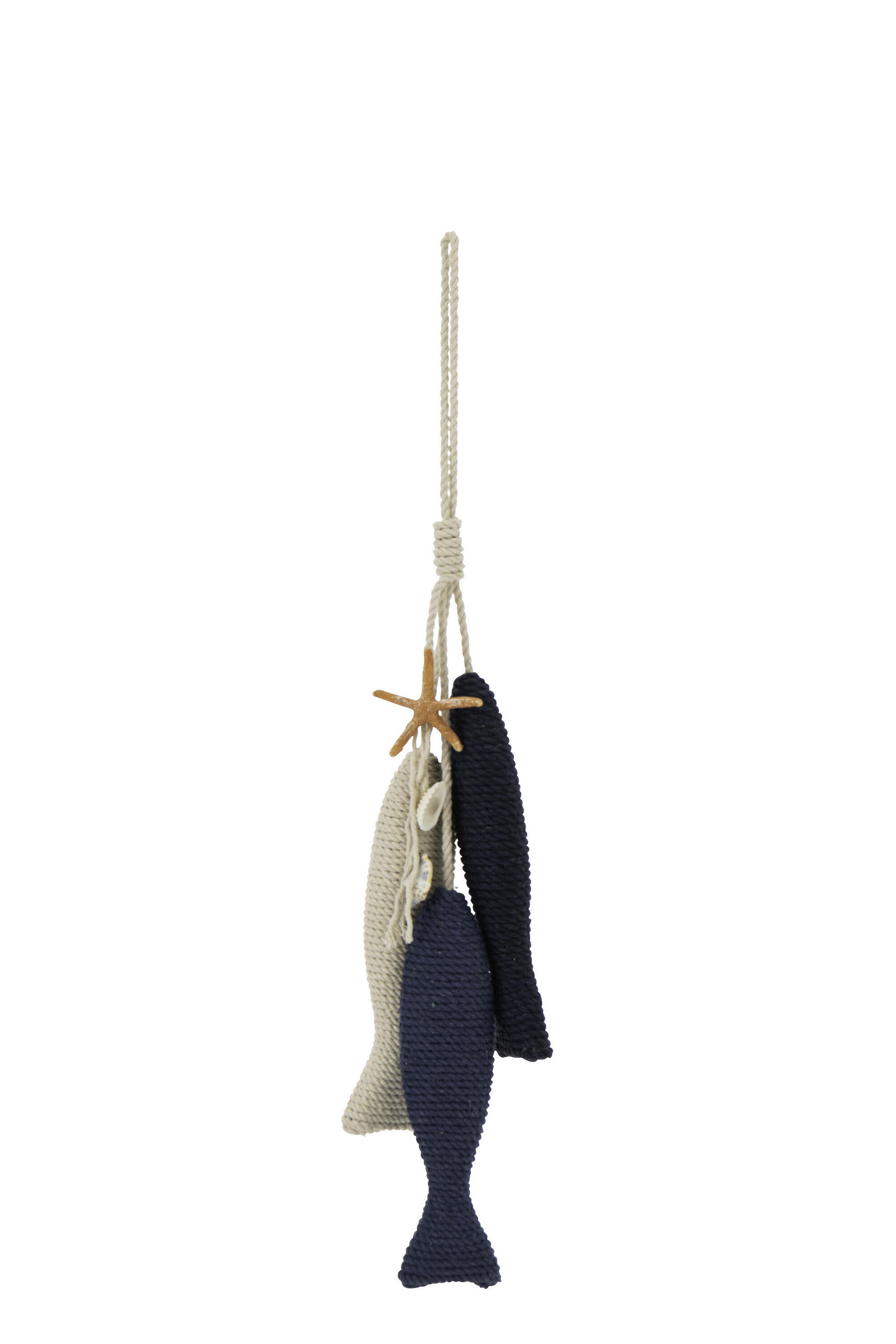 AUFHÄNGER FISCH - Blau, Holz (9/55/5.2cm) - J-Line
