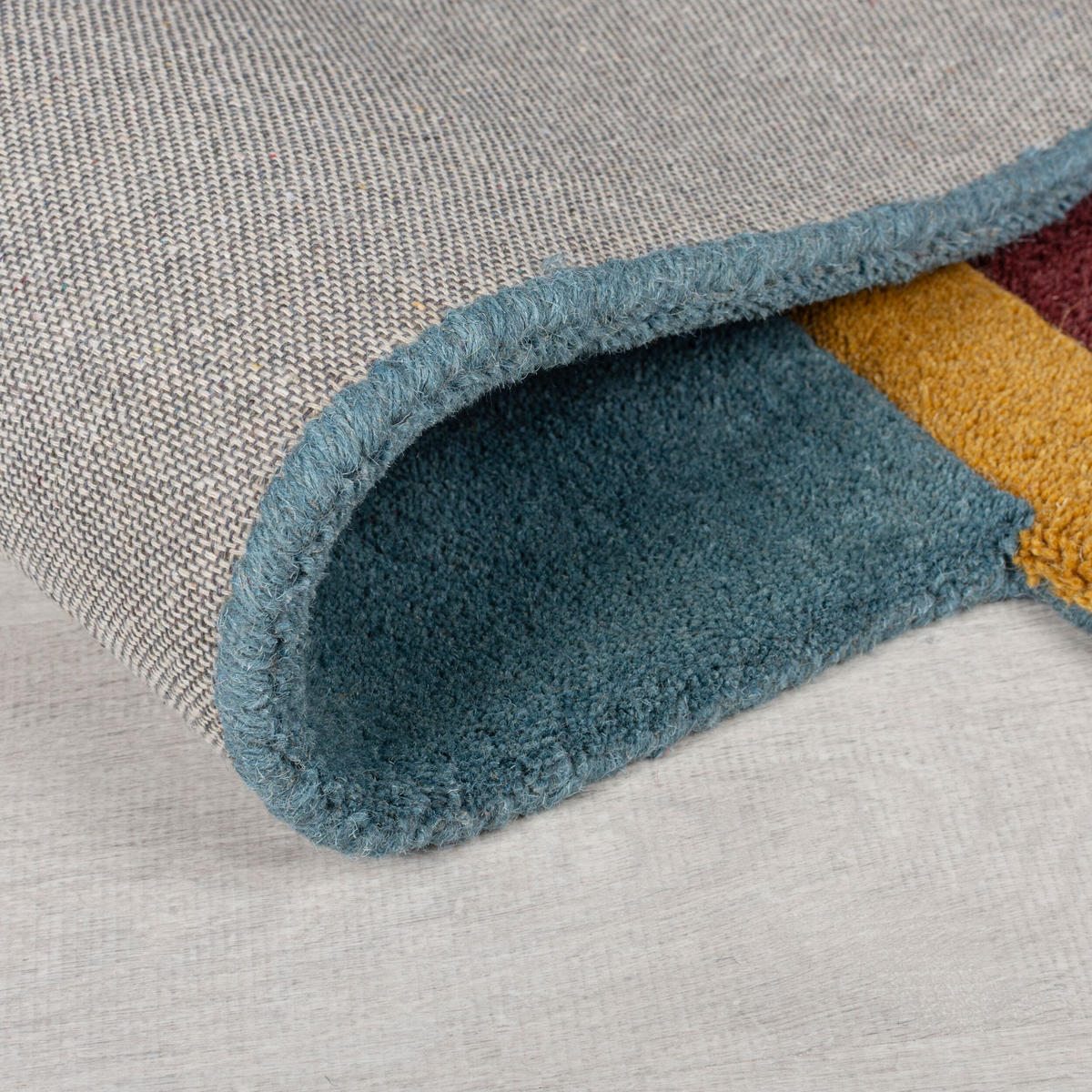 WOLLTEPPICH Shuffle Muster, Abstrakt, Wohnzimmer Multicolor Shaped 120x180 - Multicolor, Textil (120/180cm) - KADIMA DESIGN