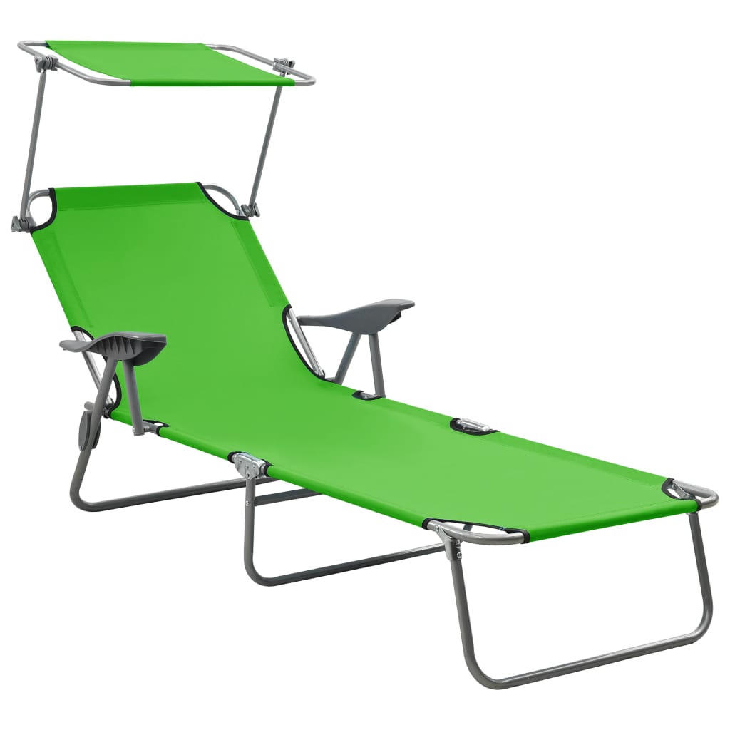 furnicato Sonnenliege Limette 71.5x108.5x188 cm