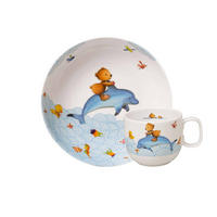 KINDERGESCHIRRSET Happy as a Bear bunt 2er Set - Multicolor, Keramik (1/1/1cm) - Villeroy & Boch