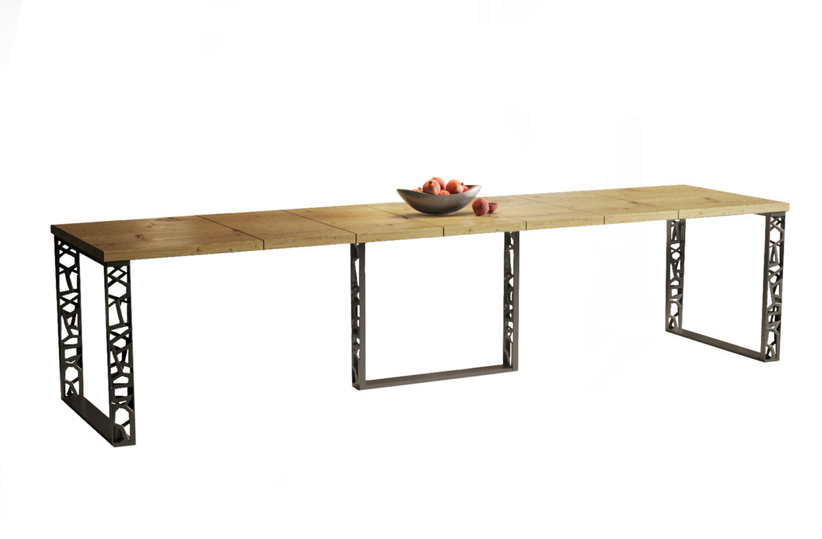ESSTISCH Ewerest Max ausziehbar - Eiche Artisan, Holzwerkstoff (130/85/76cm) - Endo-Moebel