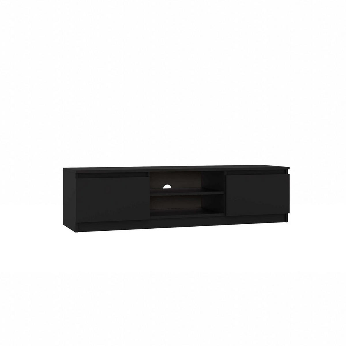 TV SKRINKA - čierna, kompozitné drevo (140/36/40cm) - RAUMHIRSCH FURNITURE