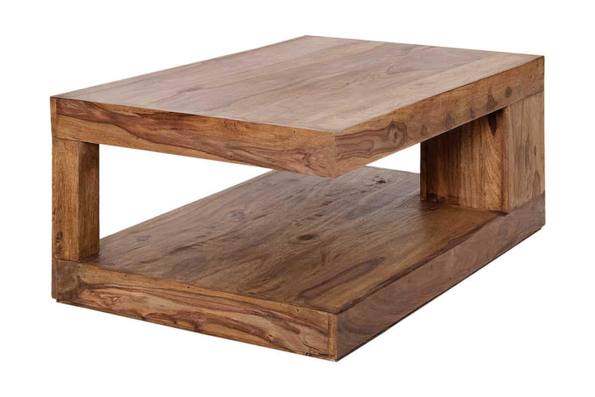 COUCHTISCH GIANT Sheesham rechteckig Natur 90cm - Braun, Holz (60/90/40cm) - riess-ambiente