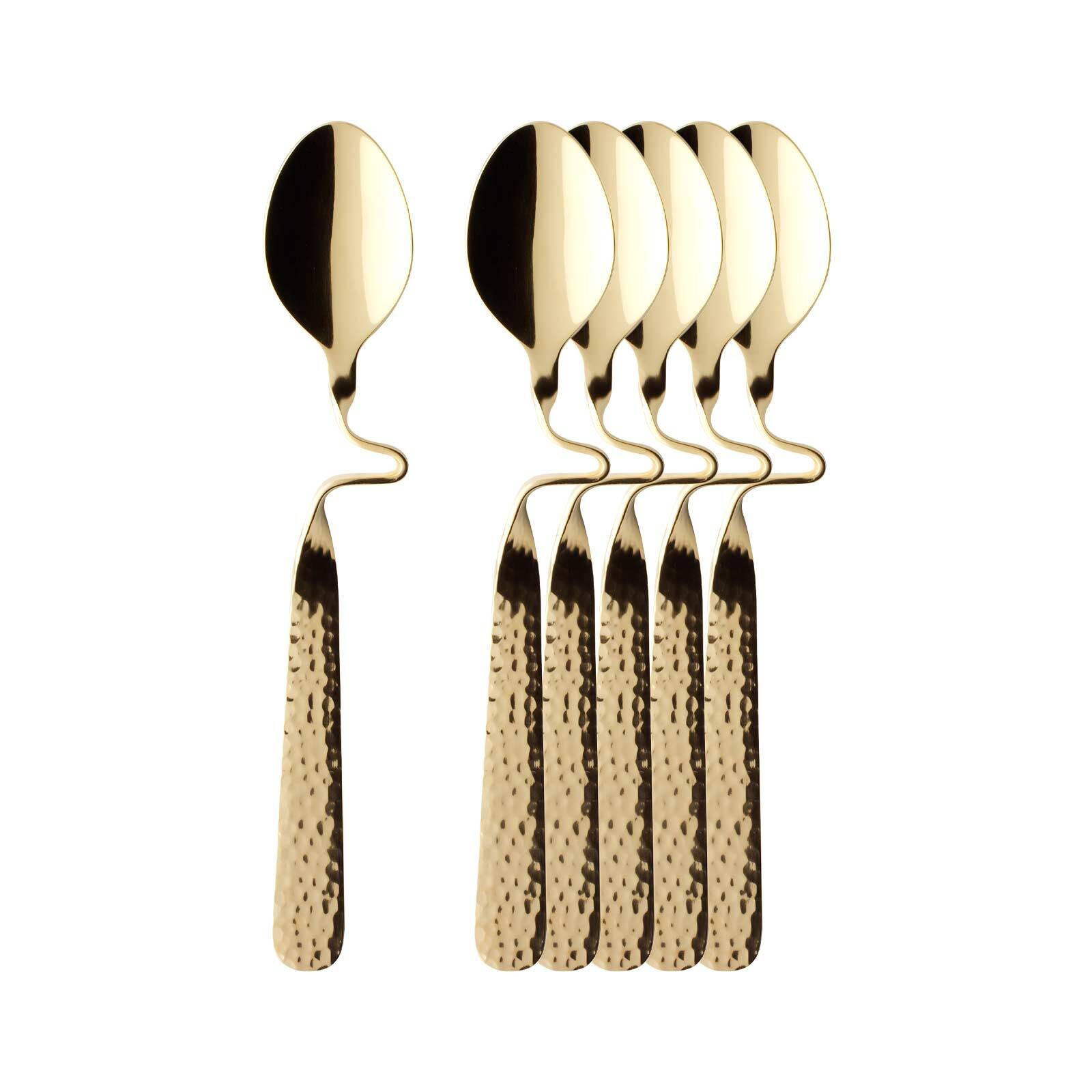 KAFFEELÖFFEL VERGOLDET NewWave Caffè Spoon gold 17,5 cm 6er Set - Goldfarben, Metall - Villeroy & Boch