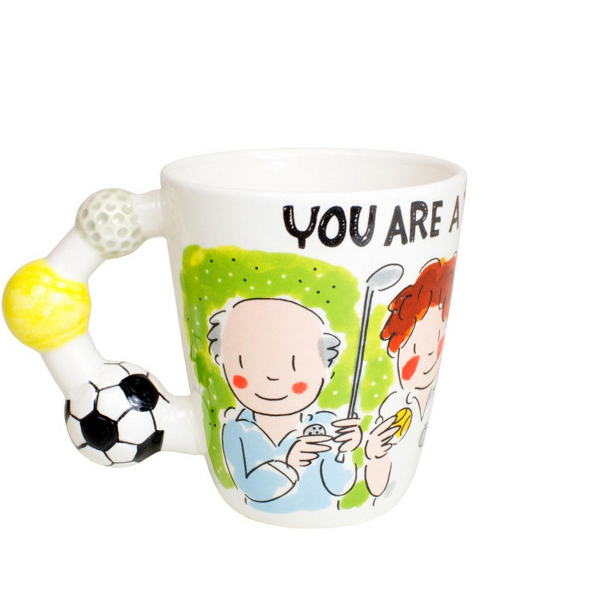 BECHER Dad You're a Champ in Bunt - 350 ml - Multicolor, Keramik (0.35L) - Blond Amsterdam