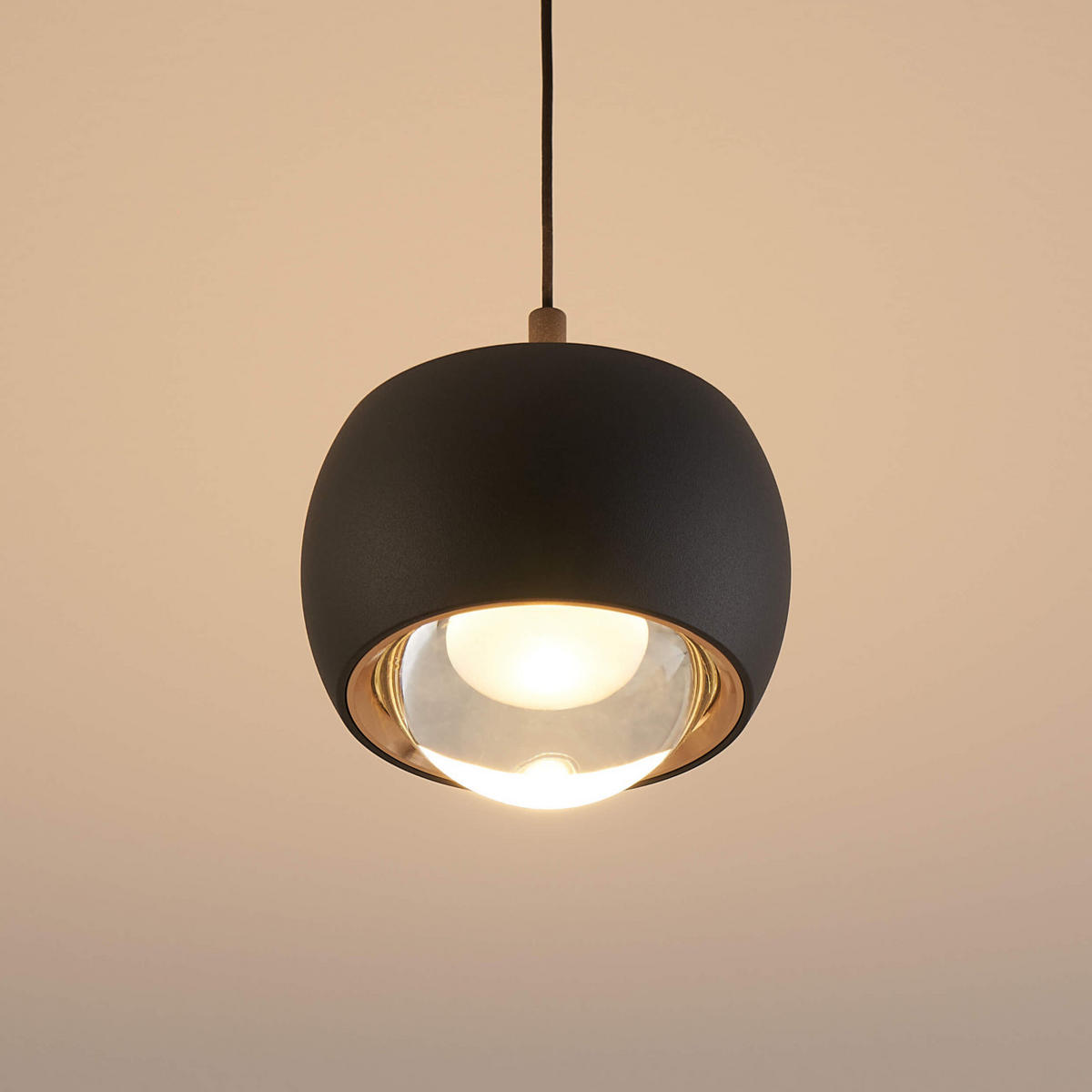 HÄNGELEUCHTE Finn, Schwarz, 7.7cm - Schwarz, Metall (7/9/7.7cm) - KOSILUM