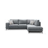 ECKSOFA MEDIOLANE 5-Sitzer, grau - Grau, Holzwerkstoff/Textil (282/219cm) - Courtois Laville