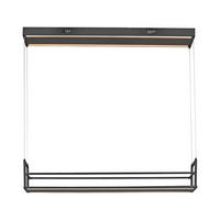 PENDELLEUCHTE SONTURA Metall Schwarz, LED, Memory - Schwarz, Metall (103.6/17.1/120cm)