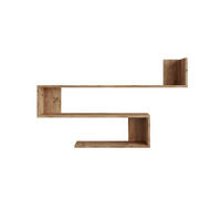 WANDREGAL Hellbraun 14,5/120/71,5 cm - Braun, Holzwerkstoff (120/71.5/14.5cm) - Mobili Rebecca